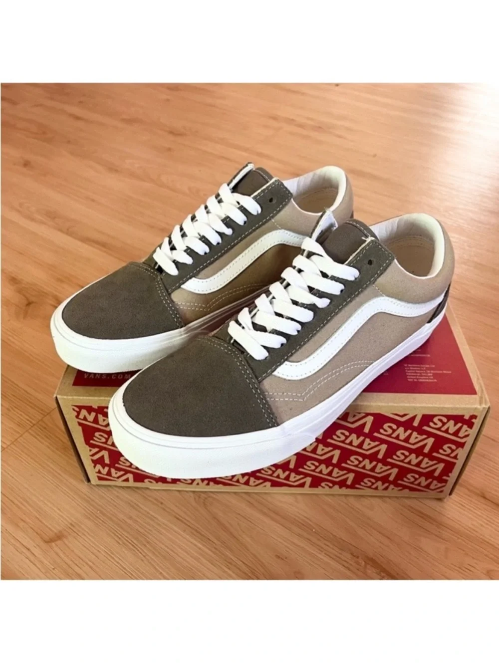 Vans old skool Canvas Suede Black Brown Women9.0 US
